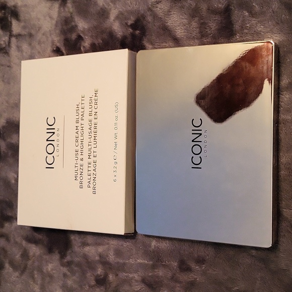 ICONIC LONDON MULTI USE CREAM BLUSH, BRONZE & HIGHLIGHT PALETTE NIB - Picture 9 of 11